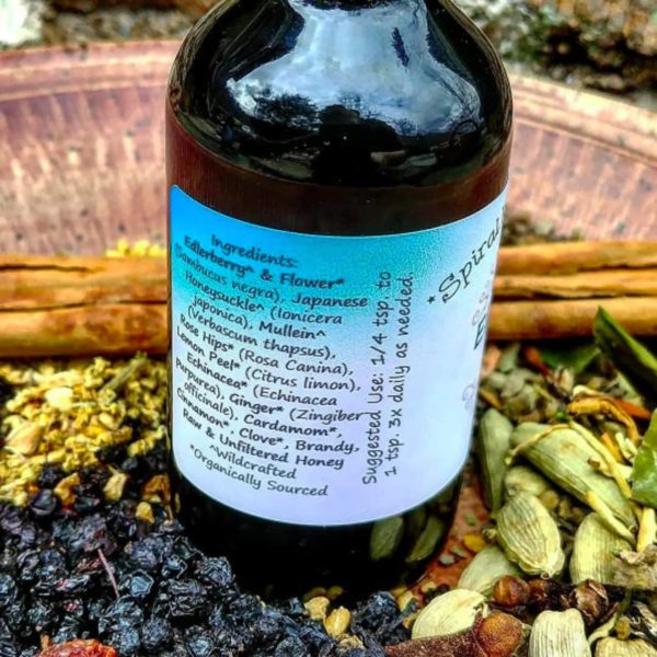 elderberry elixir syrup by spiral roots sanctuary ingredients list